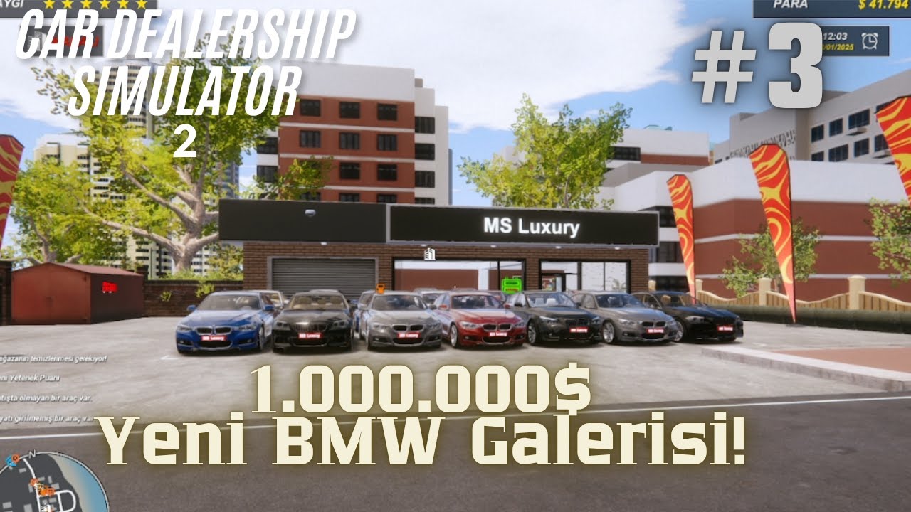 1.000.000$ İLE BMW GALERİSİ KURDUM! Car Dealership Simulator 2 #3