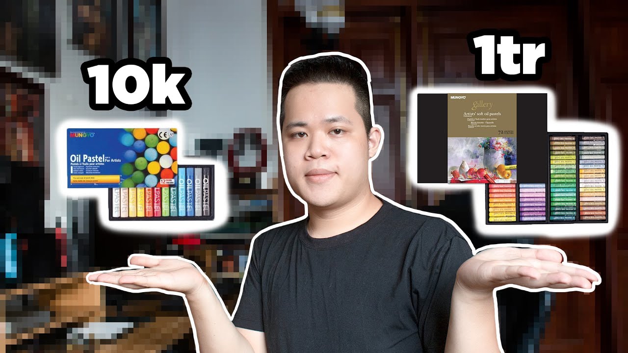 sự khác nhau giữa màu sáp 10k và 1tr
