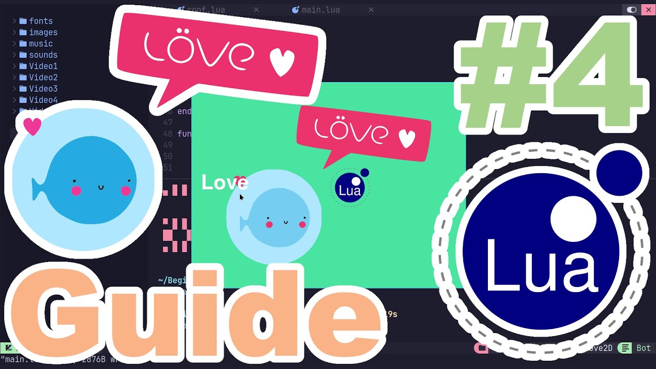 Sound and Music - Beginners Guide to Love2D in Lua - Part 4.