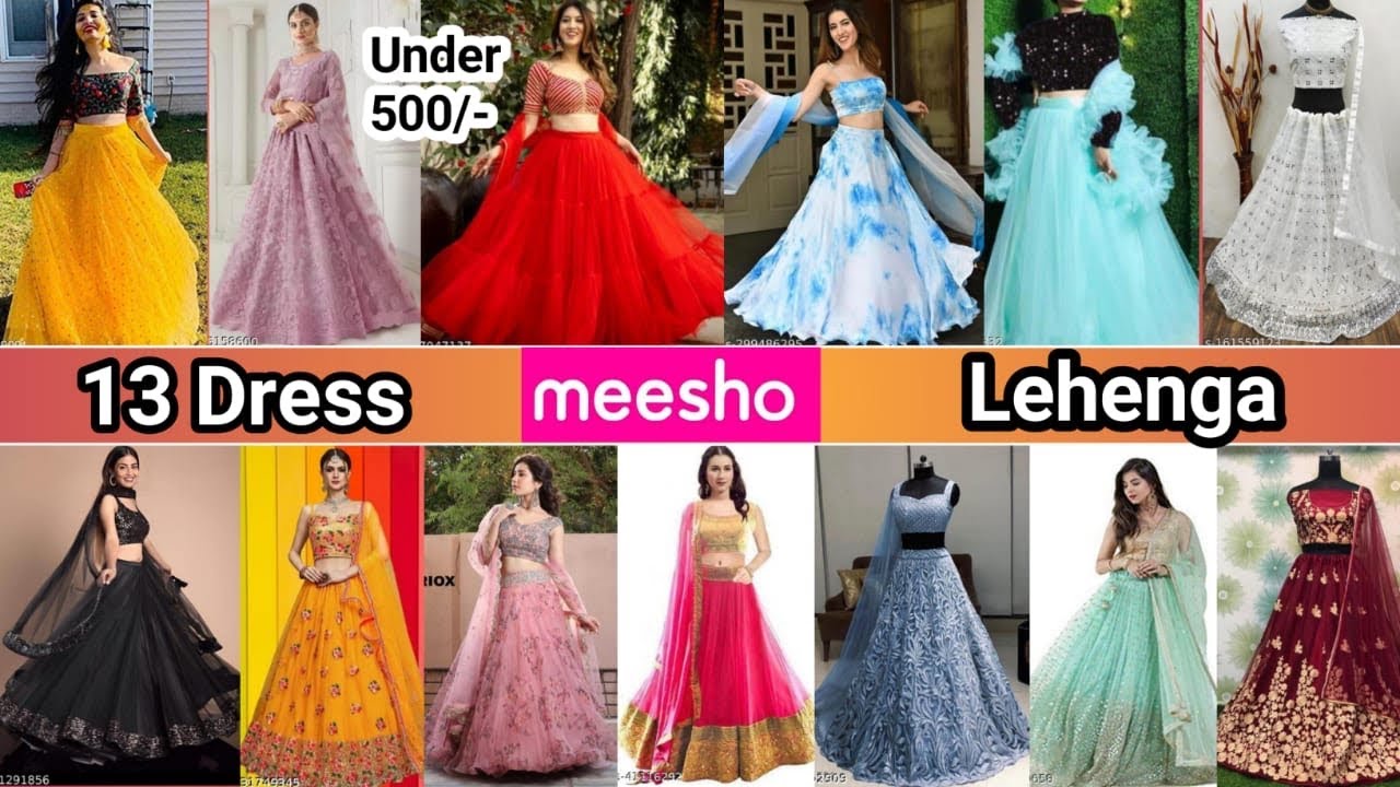 *Huge* Meesho Party wear Lehenga haul under 500/- ✨💝| wedding Lehenga 💖| Honest review | Lehenga |