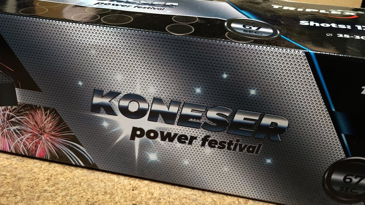 GOTOWY POKAZ  Wyrzutnia Koneser Power Festival TXB674 Triplex