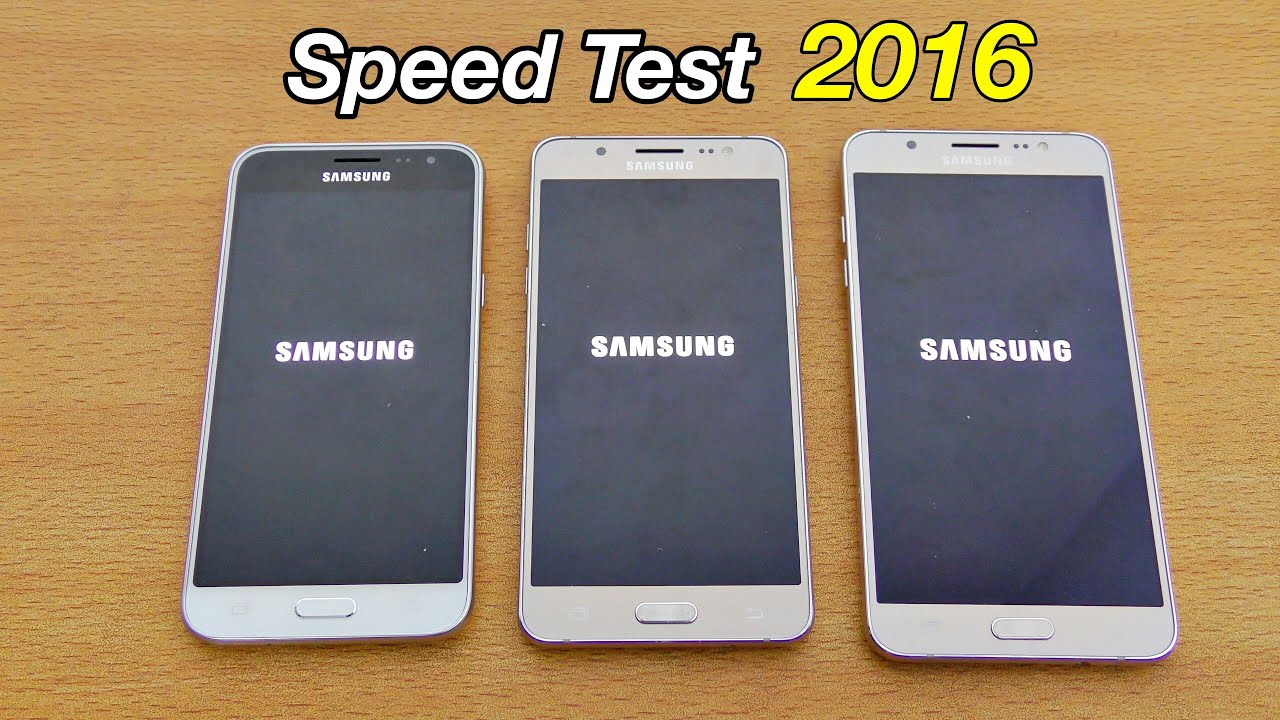 Samsung Galaxy J7 vs J5 vs J3 (2016) - Speed Test! (4K)
