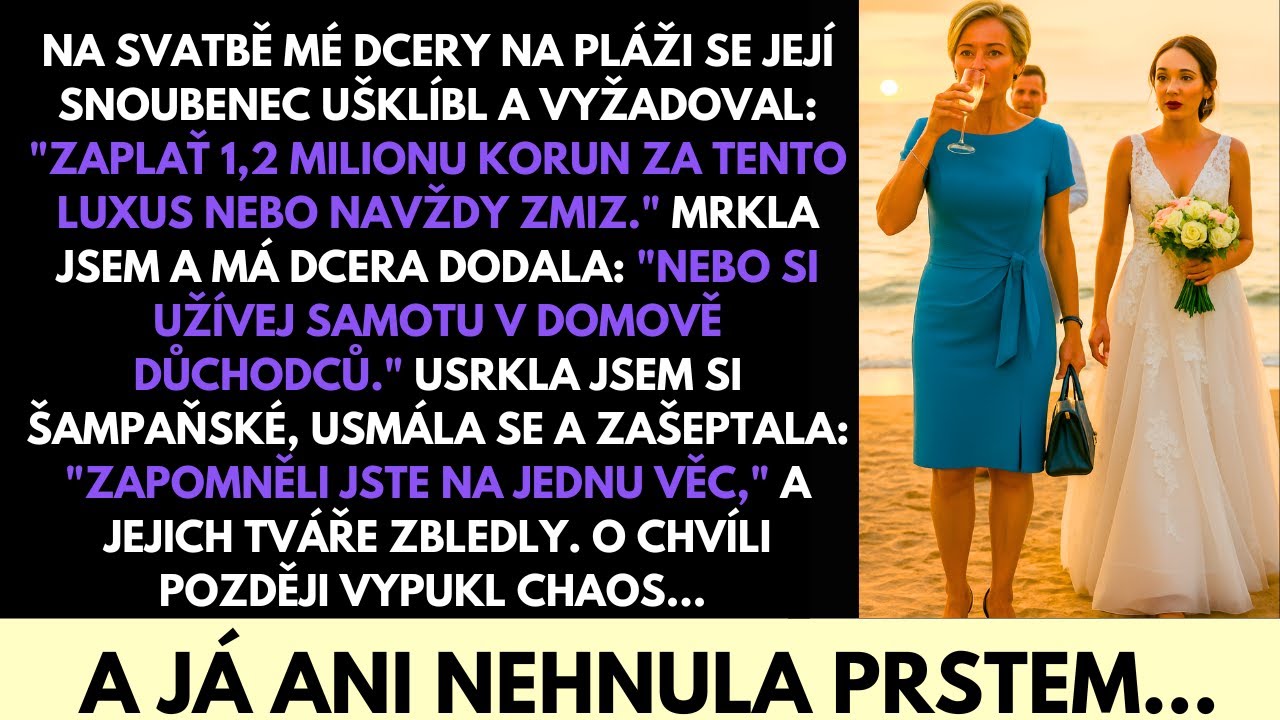 Na Plážové Svatbě Dcery Snoubenec Požadoval 1,15 mil. Kč — Můj Úsměv Nečekal