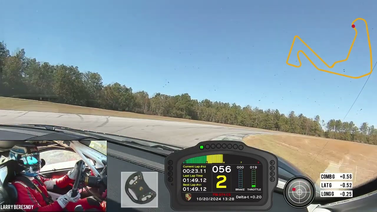 Porsche Cayman GT4 CS - Carolina Motorsports Park Reference Laps