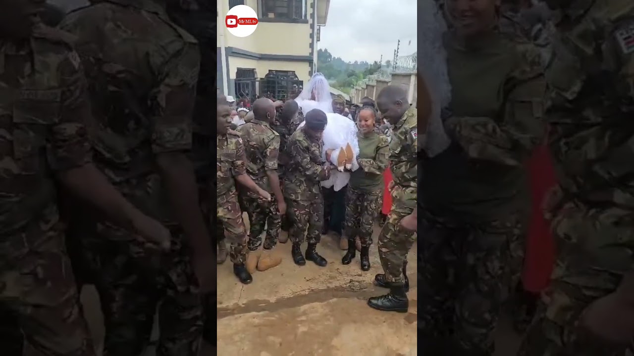 🇰🇪Kenyan military wedding style this is how bride brought (SUBSCRIBE)#duet #militarywedding