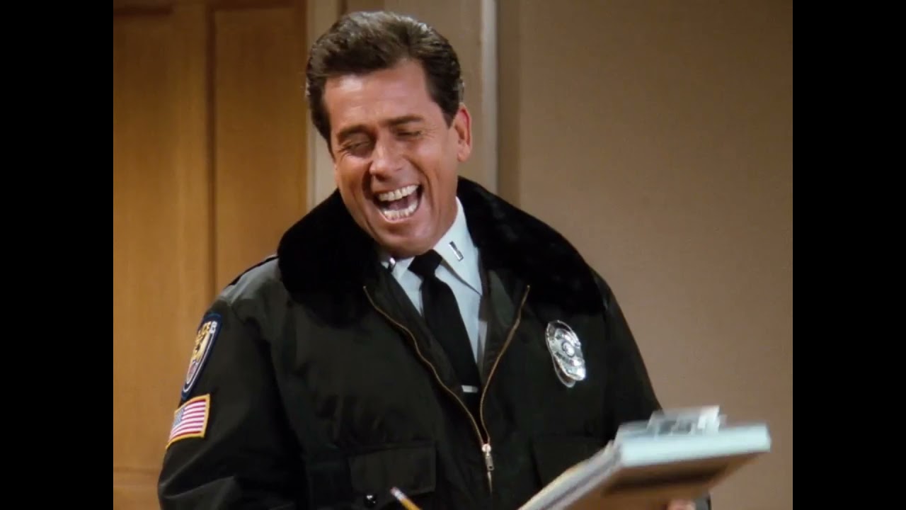 Family Matters scene,  the Winslows are robbed while Carl naps on the couch