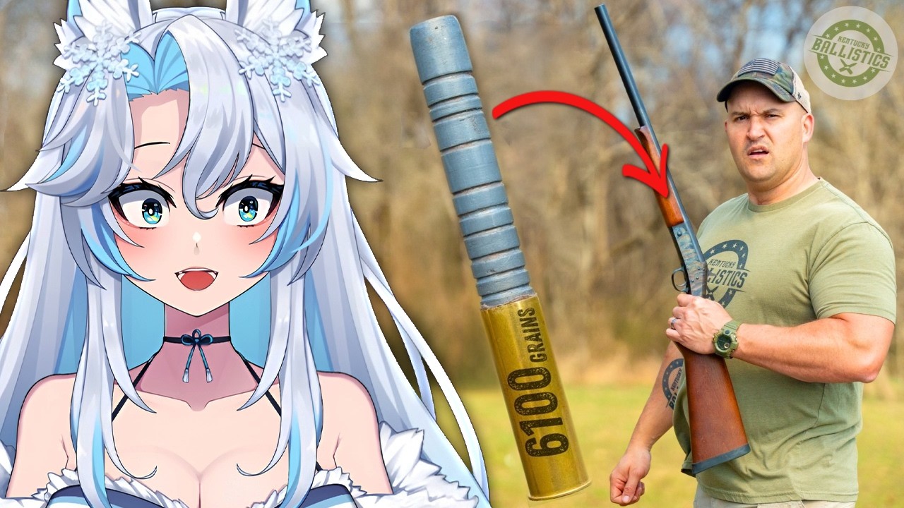 The biggest shotgun slug EVER fired