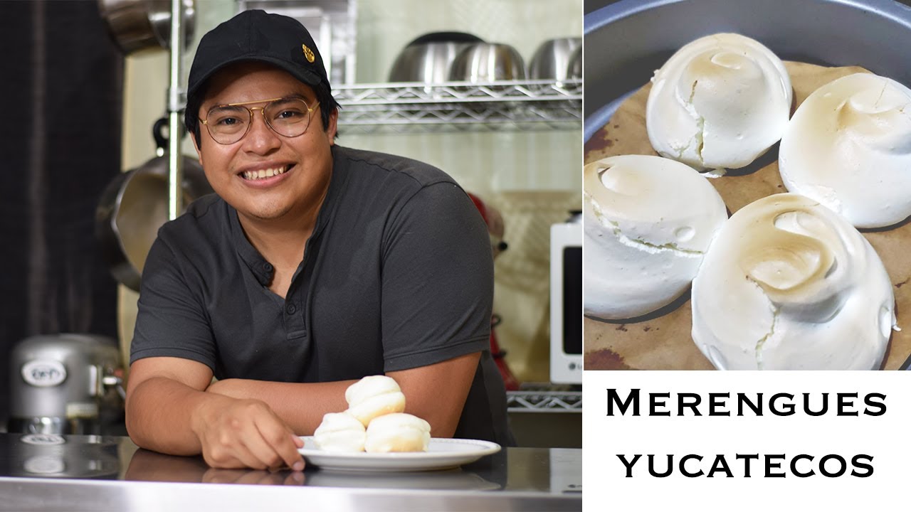 MERENGUES YUCATECOS, Fácil,Tips, Relleno suave y cobertura crujiente, solo 4 INGREDIENTES.