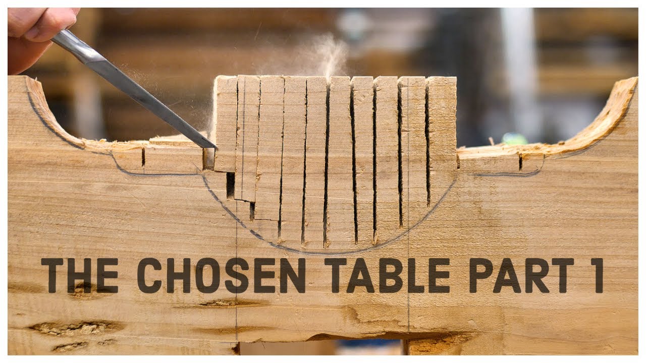 Making A Cypress Trestle Table For THE CHOSEN TV Series // HAND TOOL WOODWORKING (Part 1)