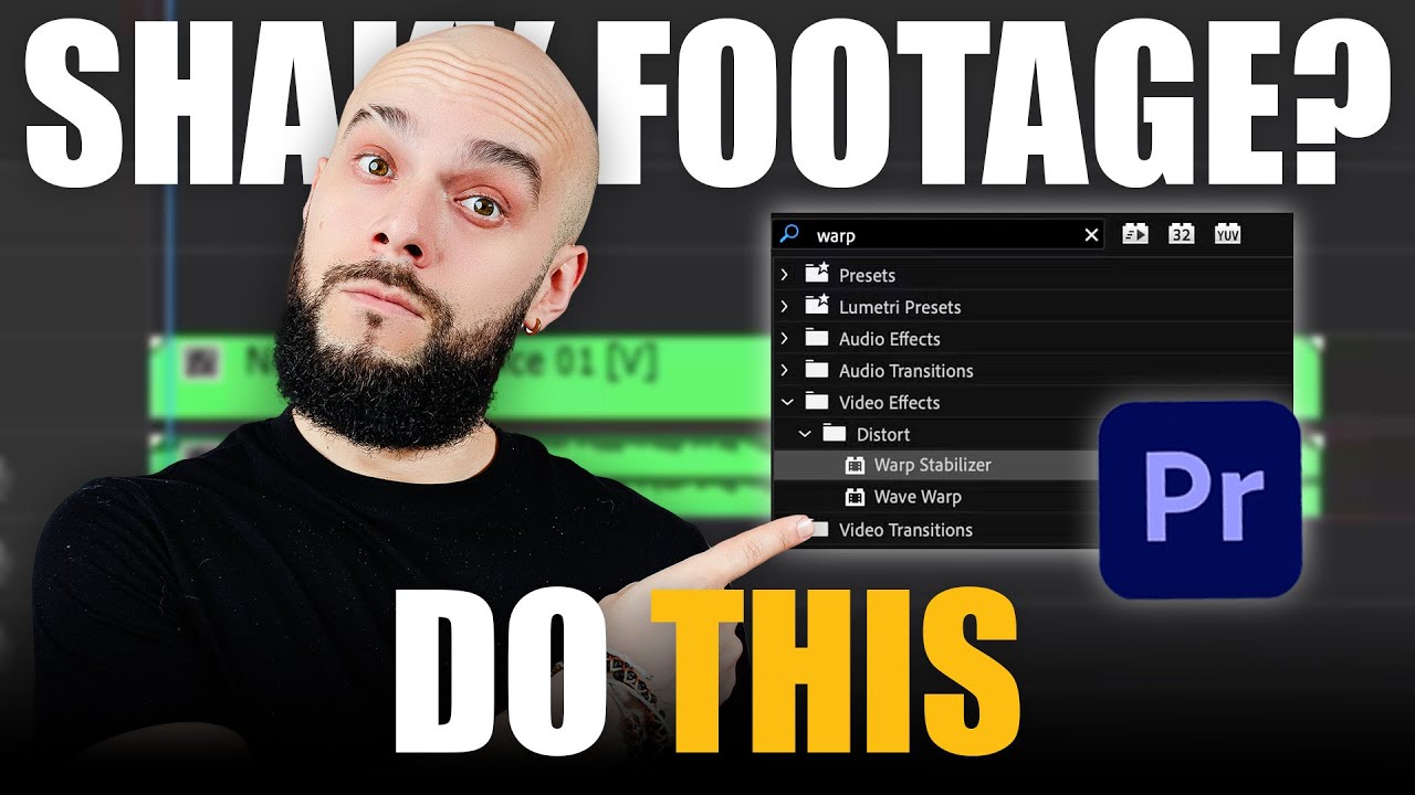 Fix Shaky Video Fast in Premiere Pro | Warp Stabilizer Trick