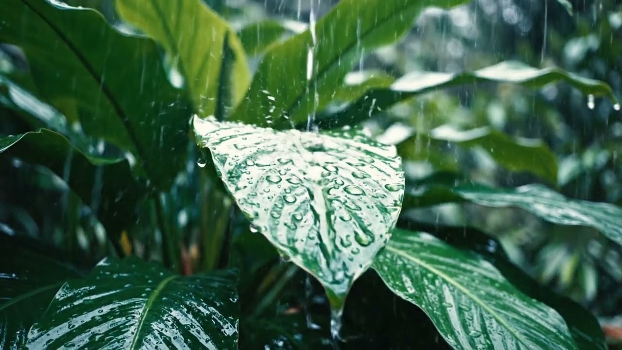 Rain Whispering Through Leaves 🍃 | Peaceful ASMR Ambience for Sleep and Focus