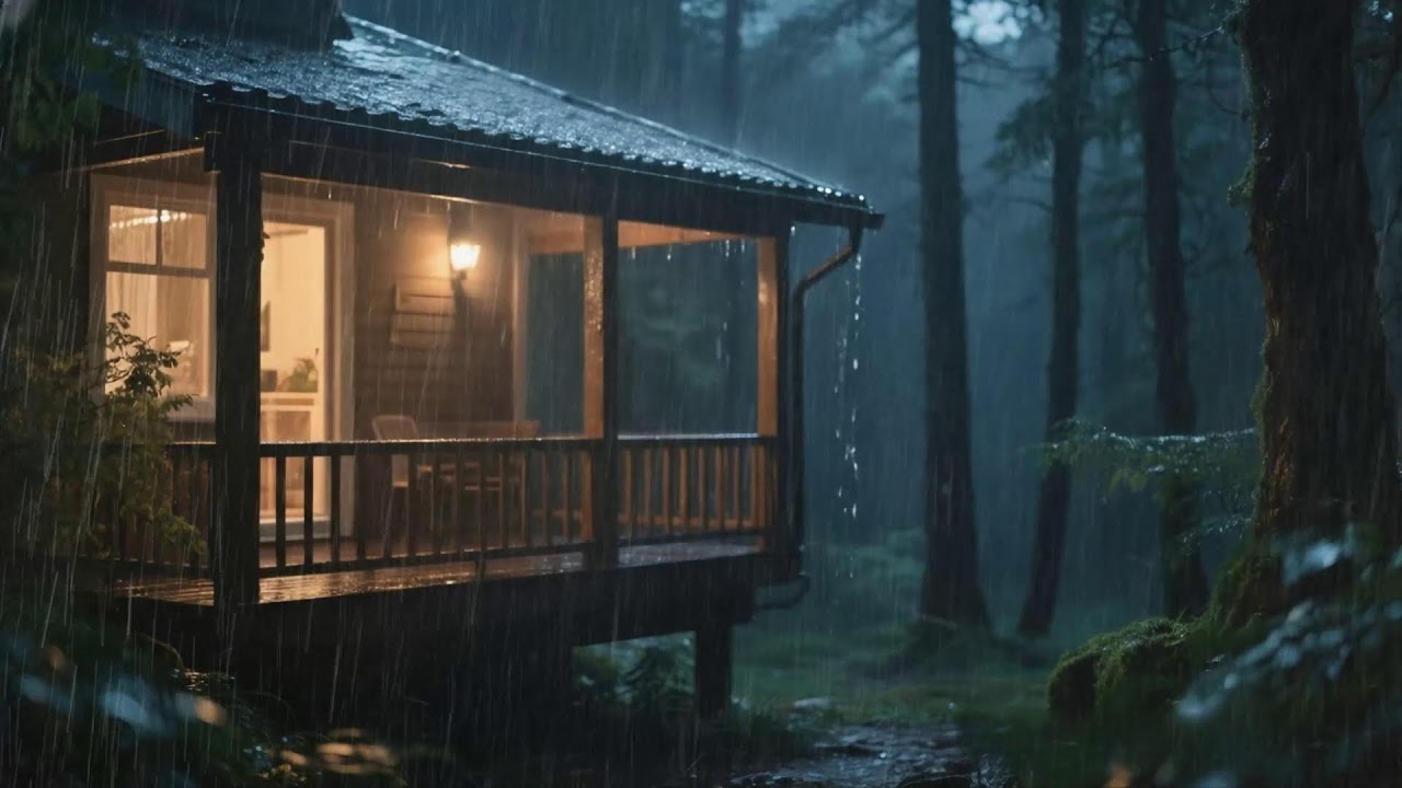 Super Heavy Rain To Sleep Immediately - Heavy Rain for Calm Brain