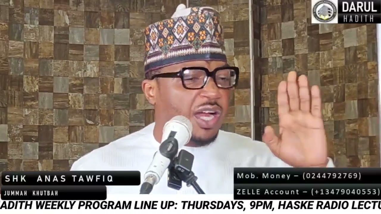 Friday Khutba and prayer 25-07-25 with Sheikh Anas Tawfiq Bakri imam of Darul Hadith Kumasi Ghana