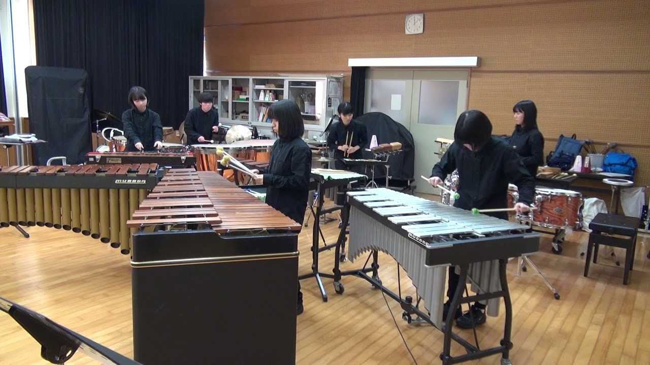 6人の打楽器奏者のための「ジャグラー」（高橋伸也作曲）島根県立松江南高等学校吹奏楽部  2017.12.17