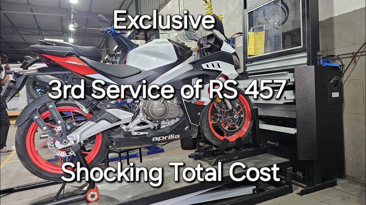 Эксклюзивное третье обслуживание Aprilia RS 457 | Вы будете шокированы, узнав общую стоимость