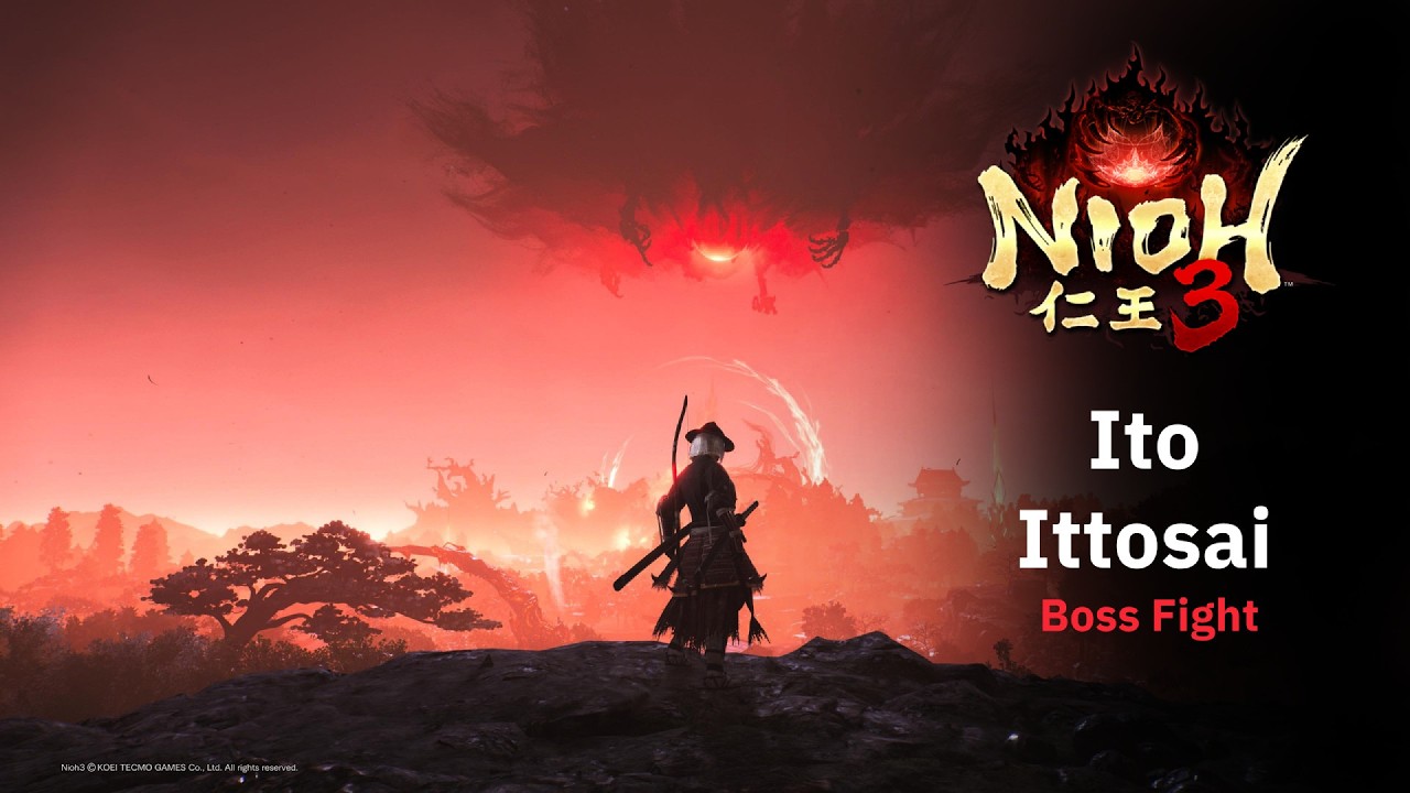 Nioh 3 - Ito Ittosai Boss Fight - 4K