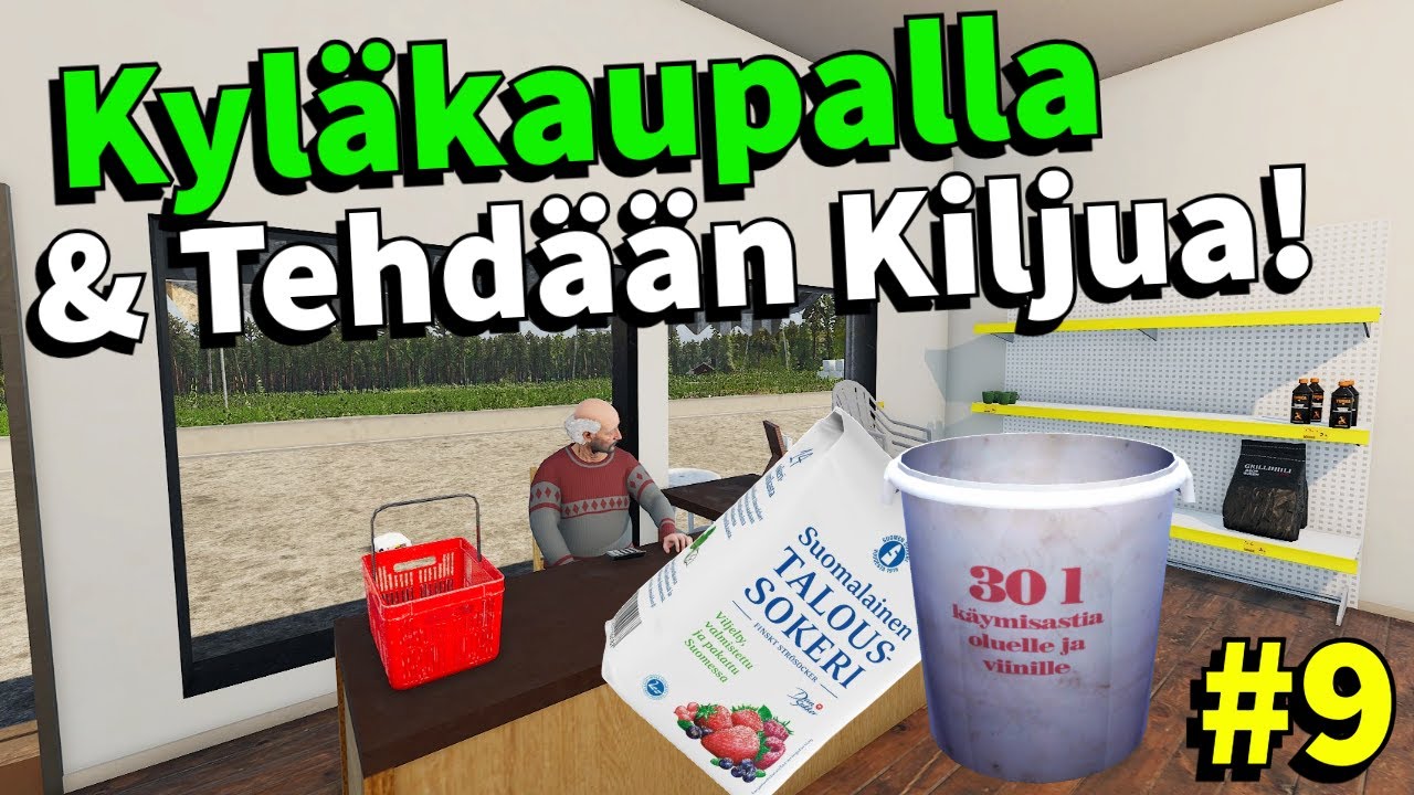 KYL&Auml;KAUPPA TUTUKSI & KILJUN TEKOA! #9 | Finnish Cottage Simulator