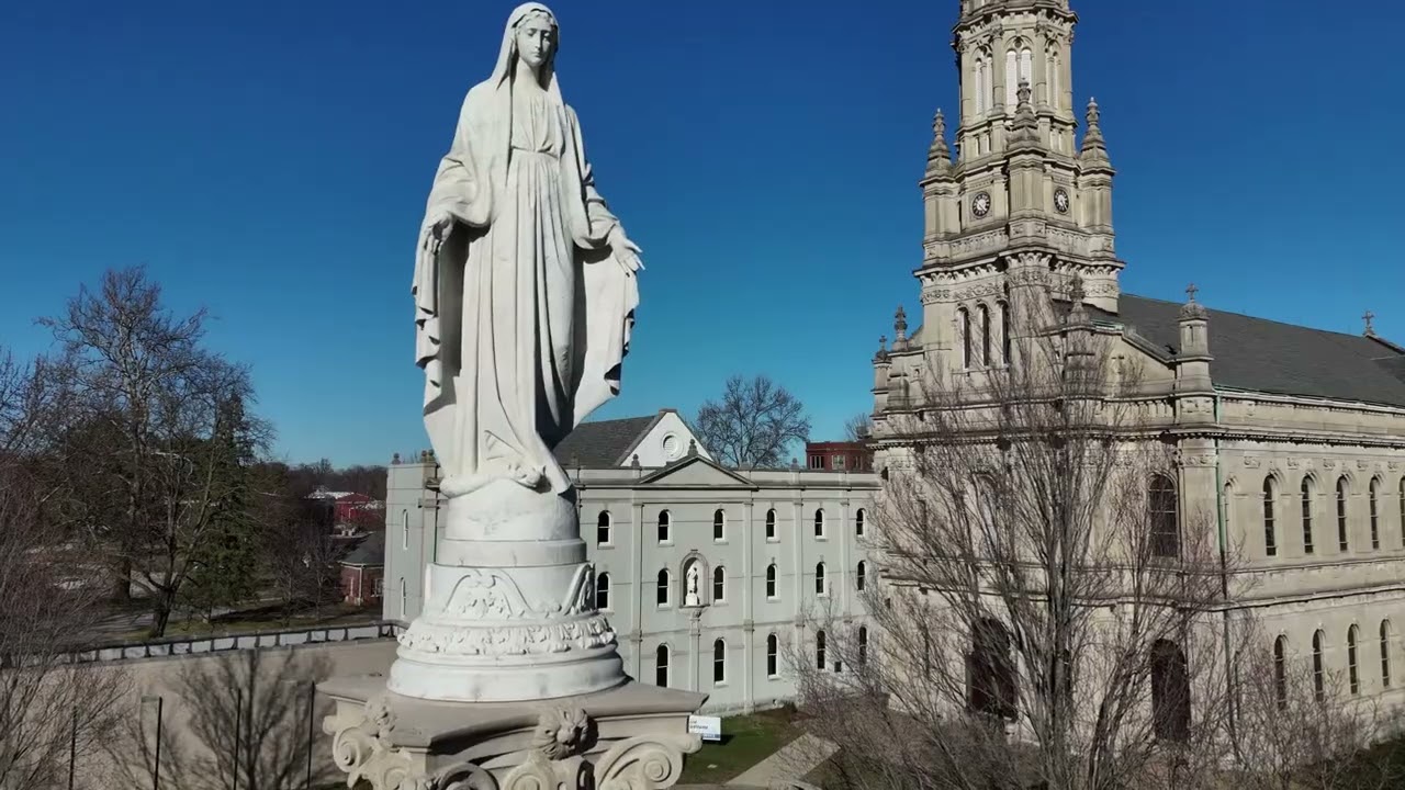 4K Aerial St Mary of the Woods