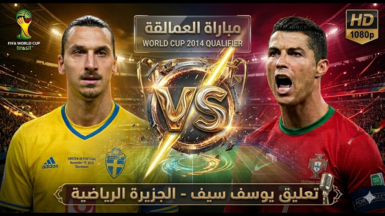 مواجهة نارية بين السلطان و صاروخ ماديرا في ملخص مباراة السويد و البرتغال تصفيات كاس العالم 2014