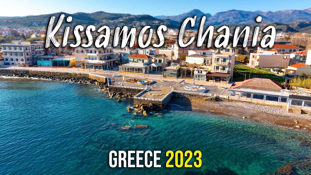 Kissamos Chania, an overview from above, Greece 2023