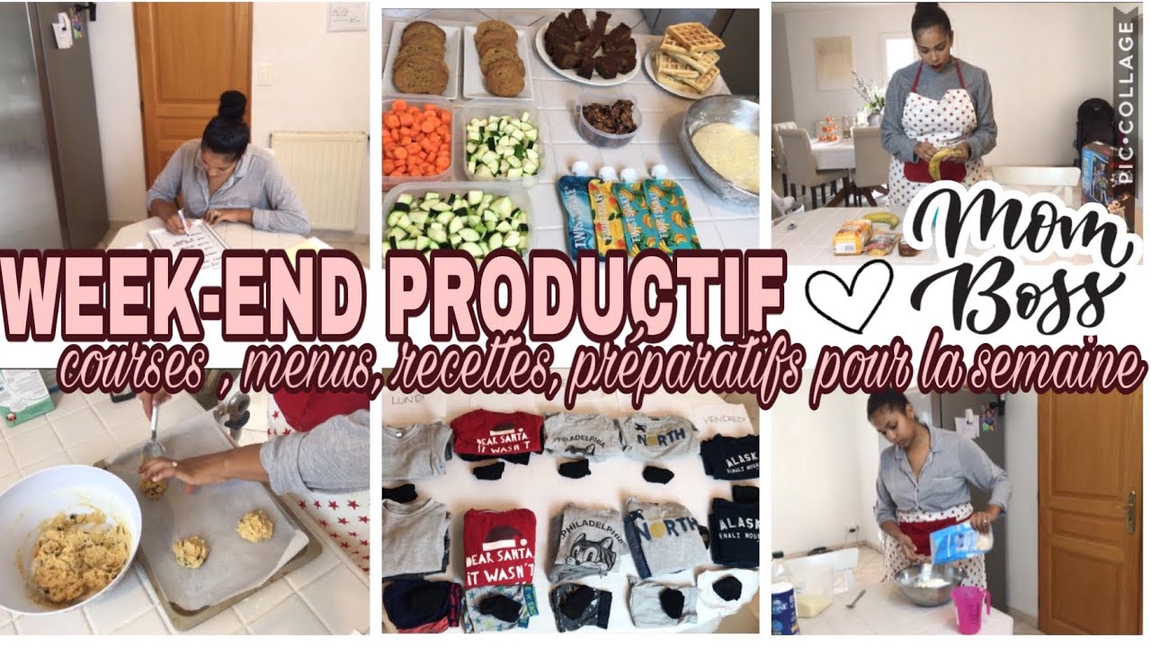 💪🏾MOM BOSS !! TOUT ORGANISER LE WEEK-END POUR FACILITER SA SEMAINE // MENUS + RECETTES / LOVELYLOU