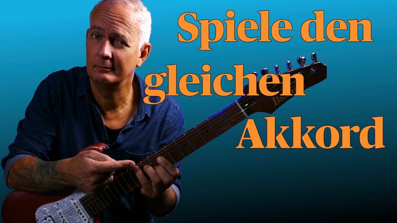Nur ein Akkord, aber 20 M&ouml;glichkeiten ihn auf der Gitarre zu spielen
