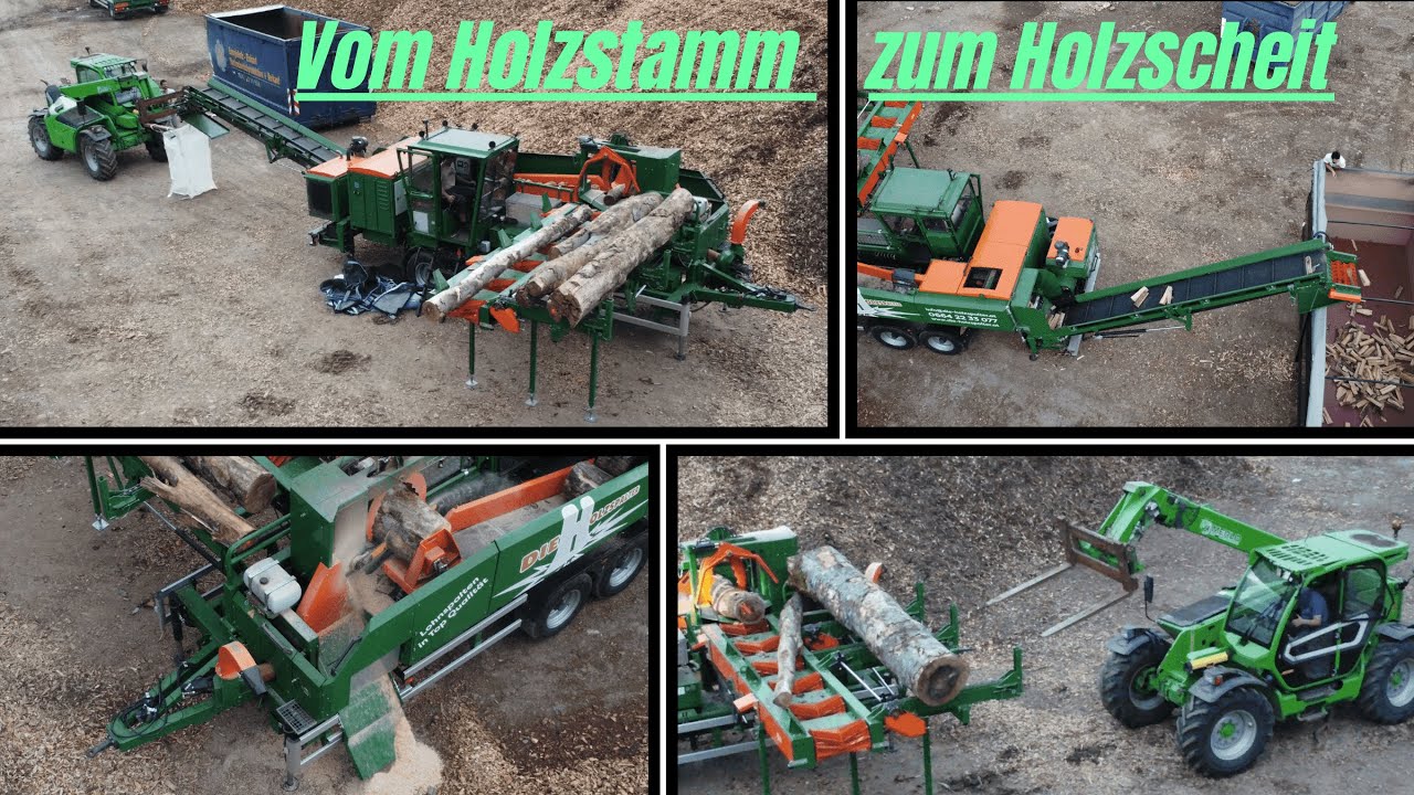 Vom Holzstamm zum Holzscheit mit 