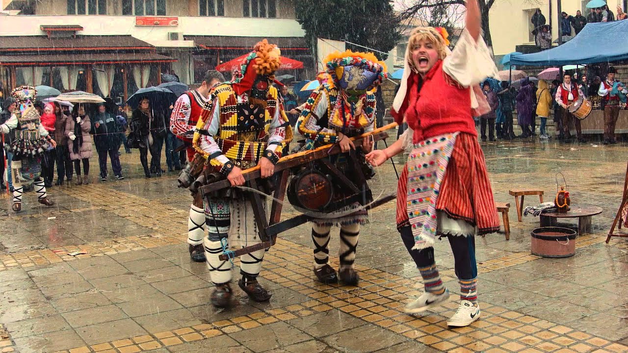 Кукери от гр. Ямбол в Симитли 16.01.2016