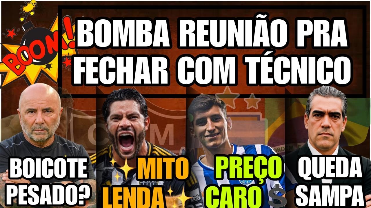 💣BOMBA REUNI&Atilde;O TECNICO😱BOICOTE PESADO🤑PRE&Ccedil;O CARO🌟MITO LENDA🛑QUEDA SAMPAOLI