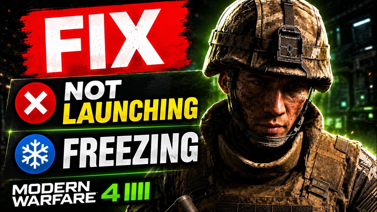 How To Fix Modern Warfare 4 Not Launching Crashing Freezing & Black Screen