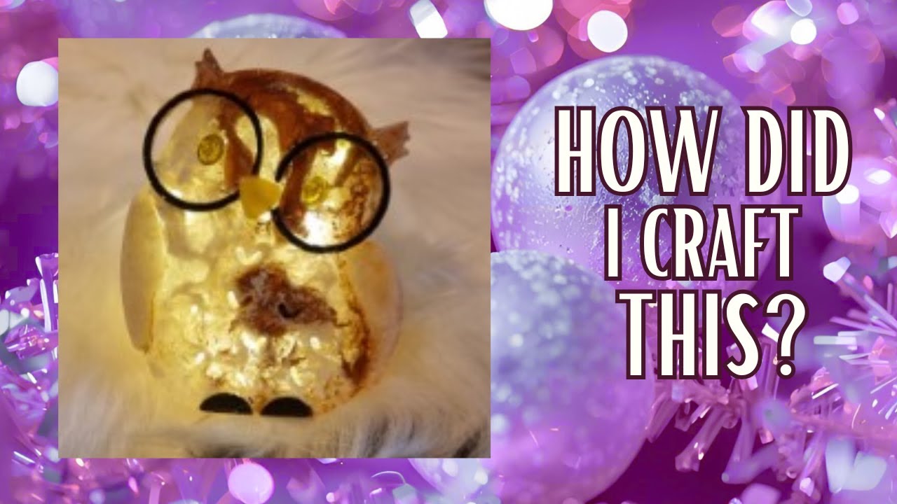 #38 Resin Christmas Owl RMB