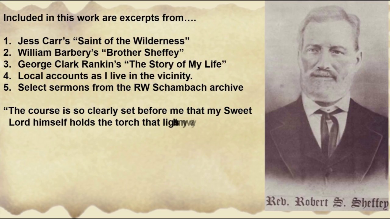 Robert Sheffey and the Methodist Circuit Rider -RW Schambach
