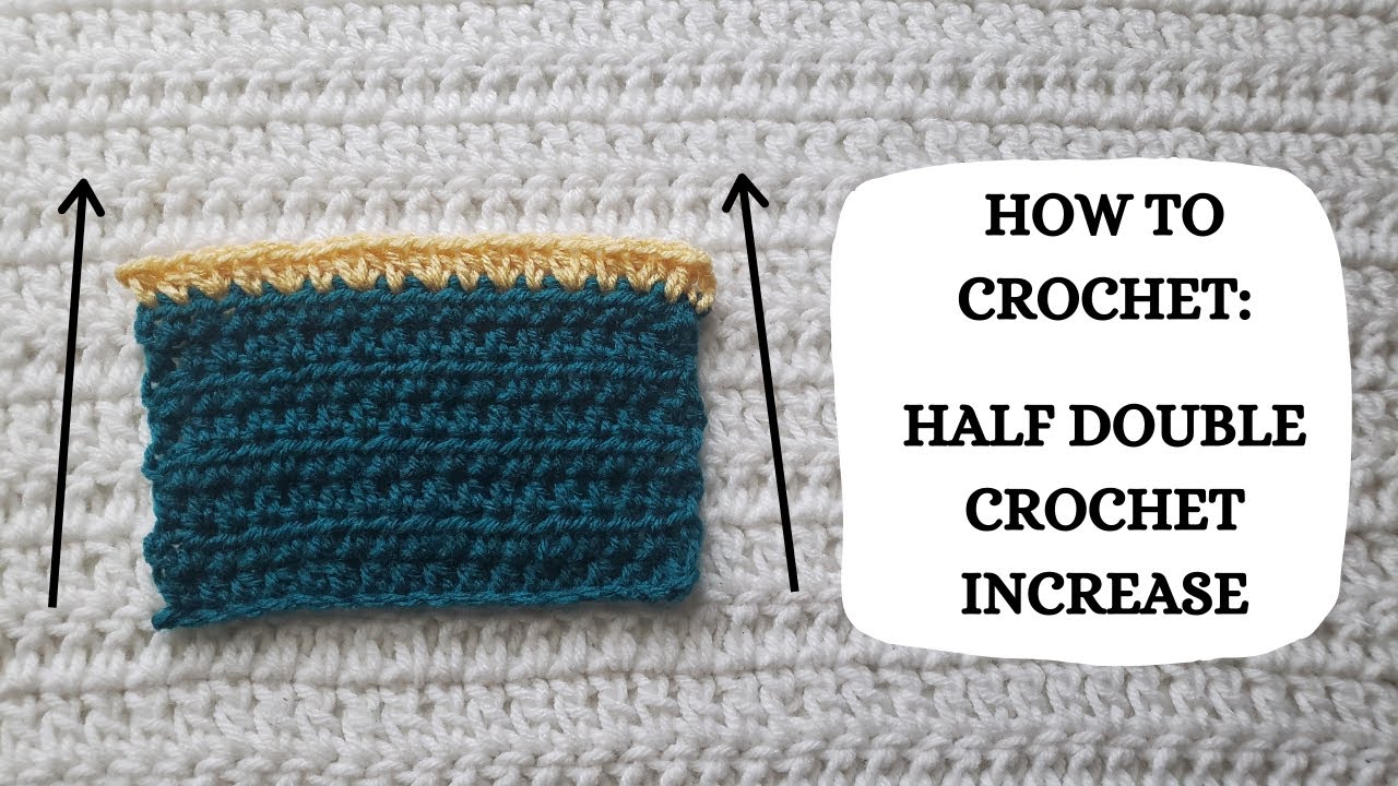 How To Crochet: Half Double Crochet Increase | Tutorial, DIY, Beginner Crochet,Basic Crochet,Learn 👏