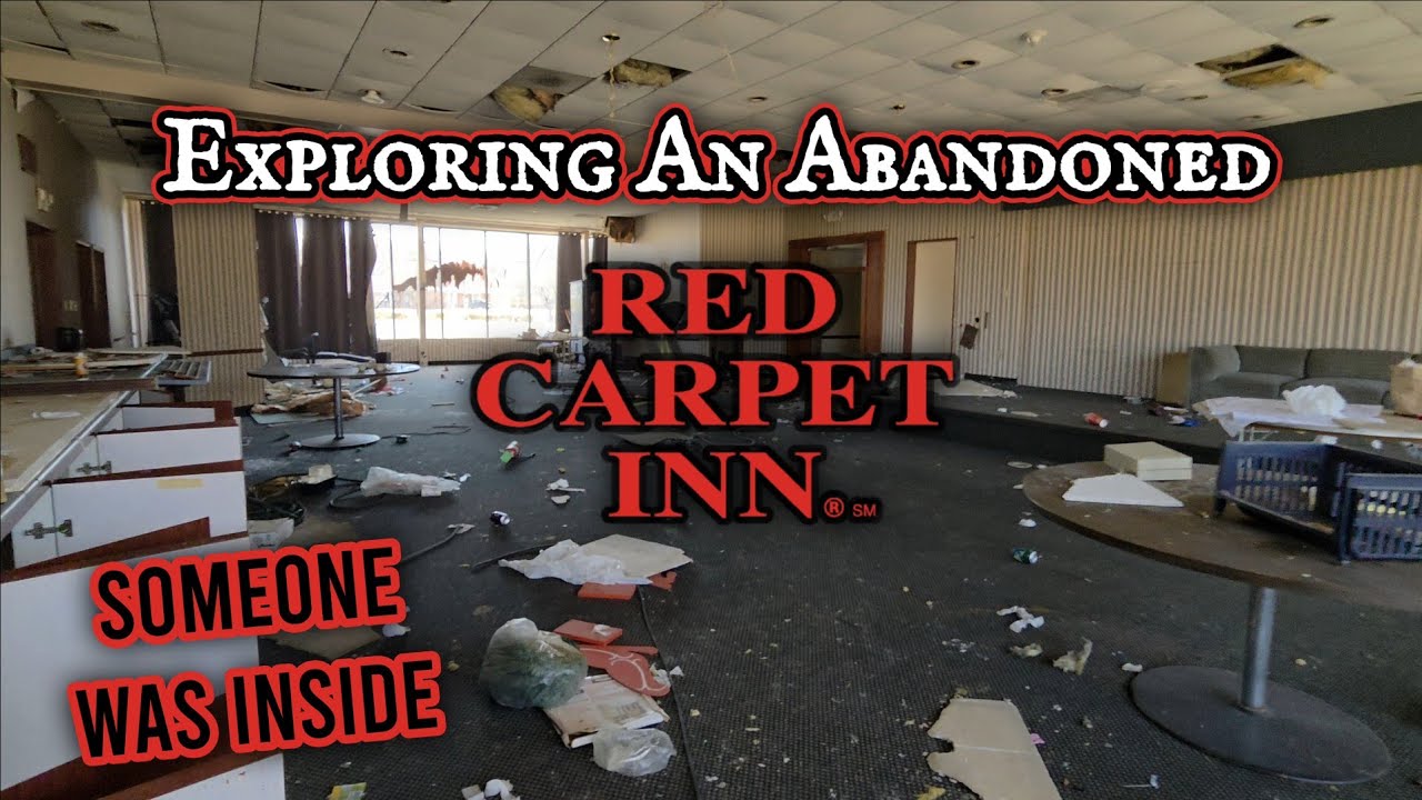 Exploring An Abandoned Red Carpet Inn **Someone Was Inside**