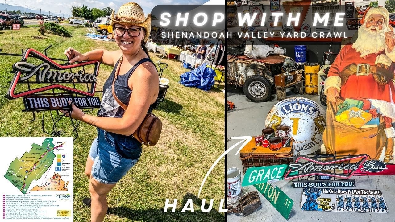 43 MILES OF YARD SALES!!! We score BIG TIME at the Shenandoah Valley Yard Crawl!