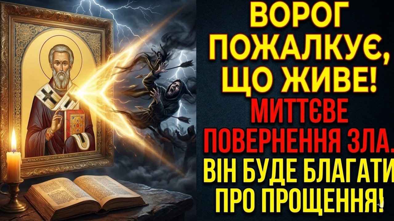ВСЕ, ЩО ВОРОГ ПОСЛАВ НА ТЕБЕ - ПОВЕРНЕТЬСЯ БУМЕРАНГОМ. Молитва від ПОРЧІ та НЕЧИСТІ
