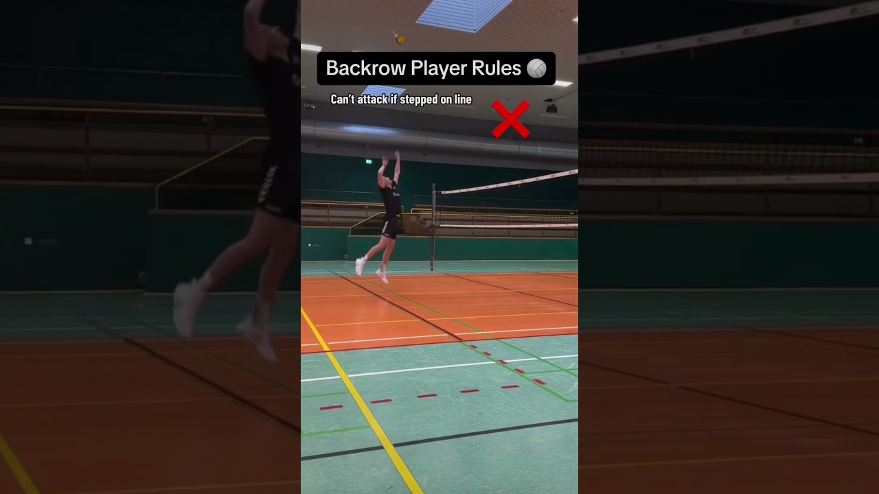 Volleyball Rule Backrow 🏐 #volleyball