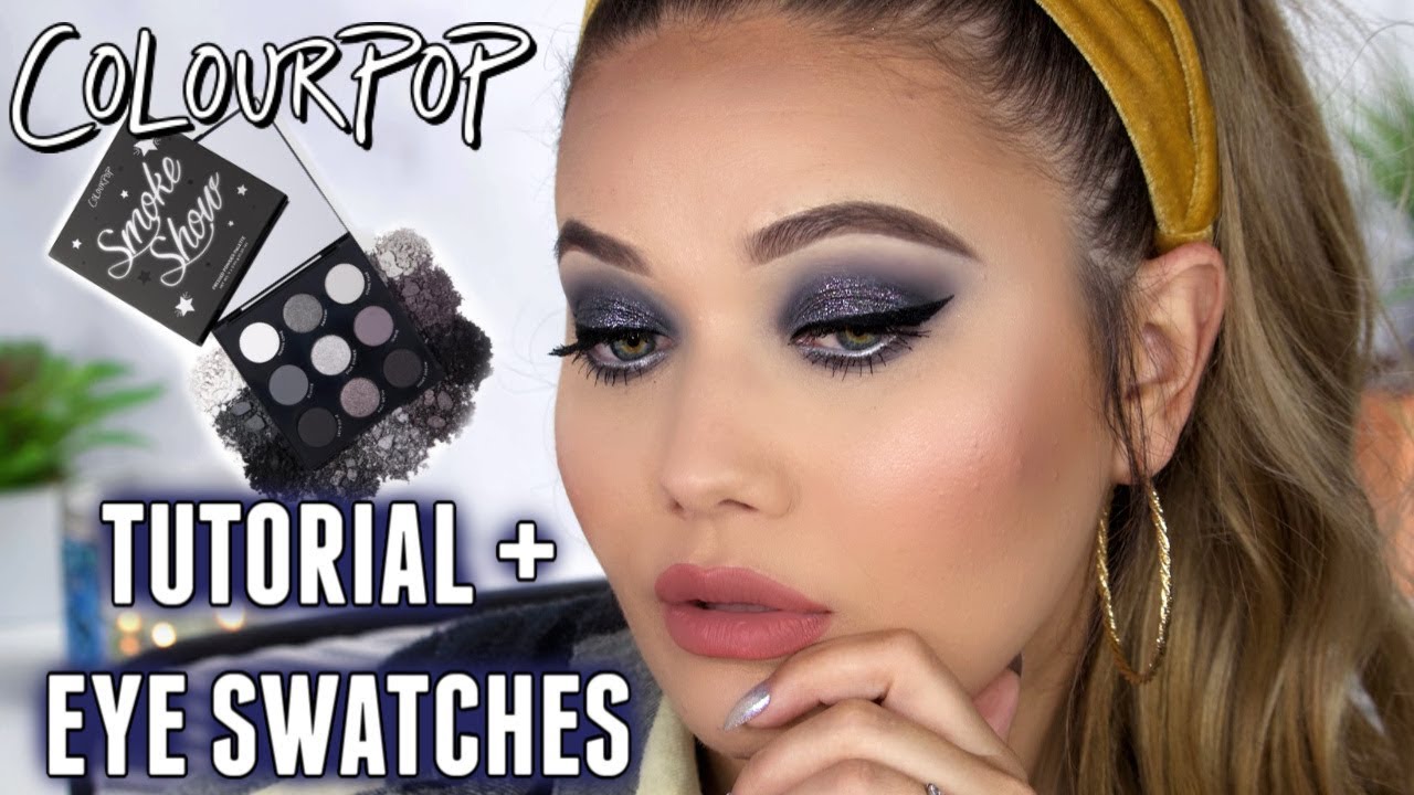 COLOURPOP Smoke Show Tutorial + Eye Swatches!