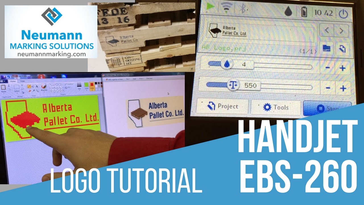 EBS260 Handjet, create your logo TUTORIAL step by step!