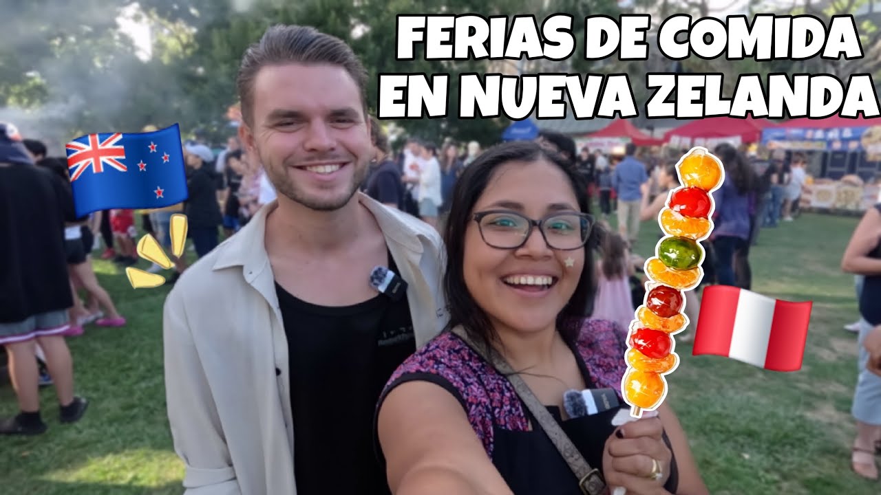 Mercado de Comida Nocturno en Nueva Zelanda | ¡Comida Callejera que tienes que Probar! 🇳🇿