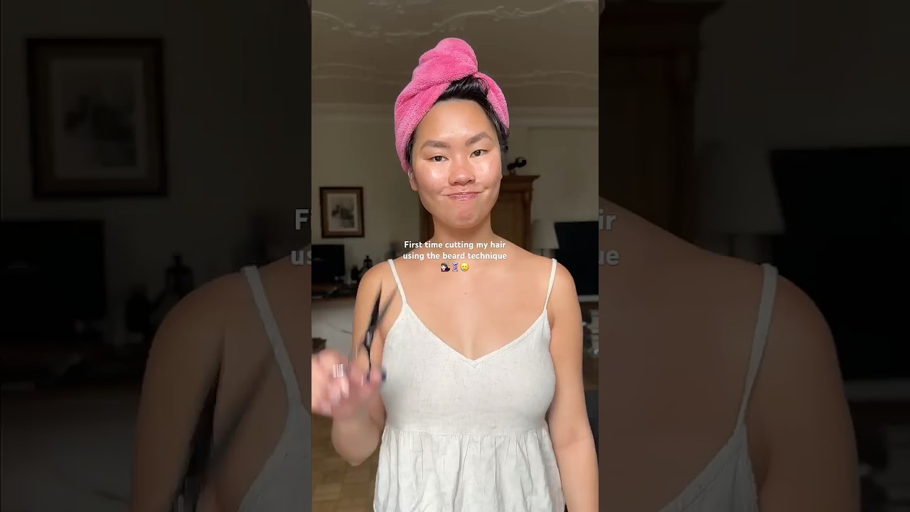 First time cutting my own hair (beard method) #homehaircut #haircut