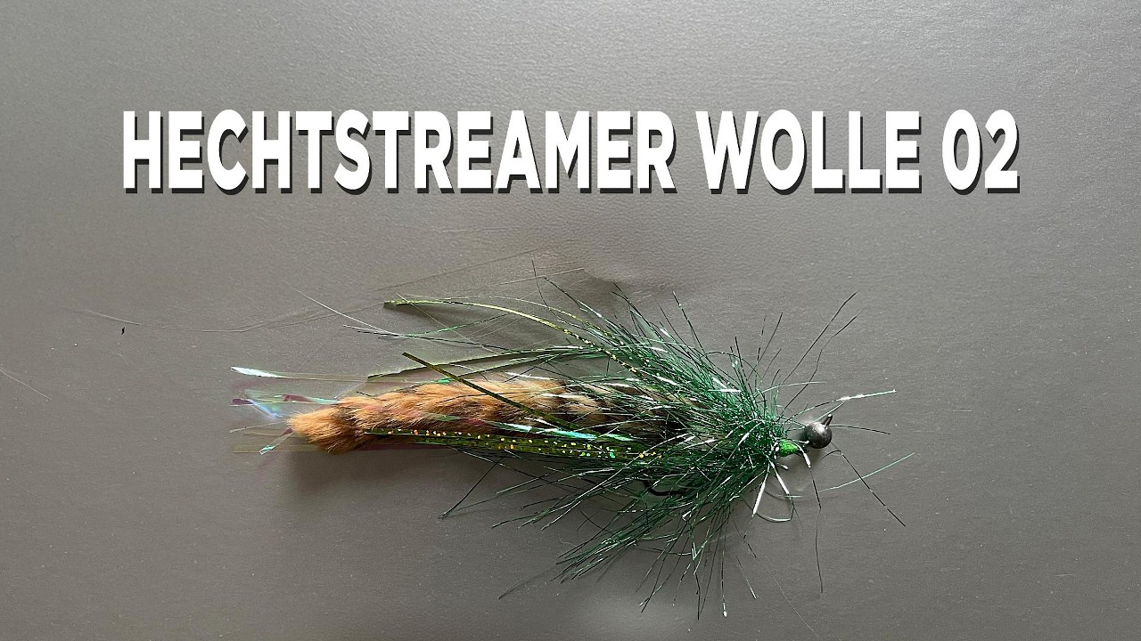 Hechtstreamer Wolle mit Lametta #flyfishing #fliegenfischen #pike