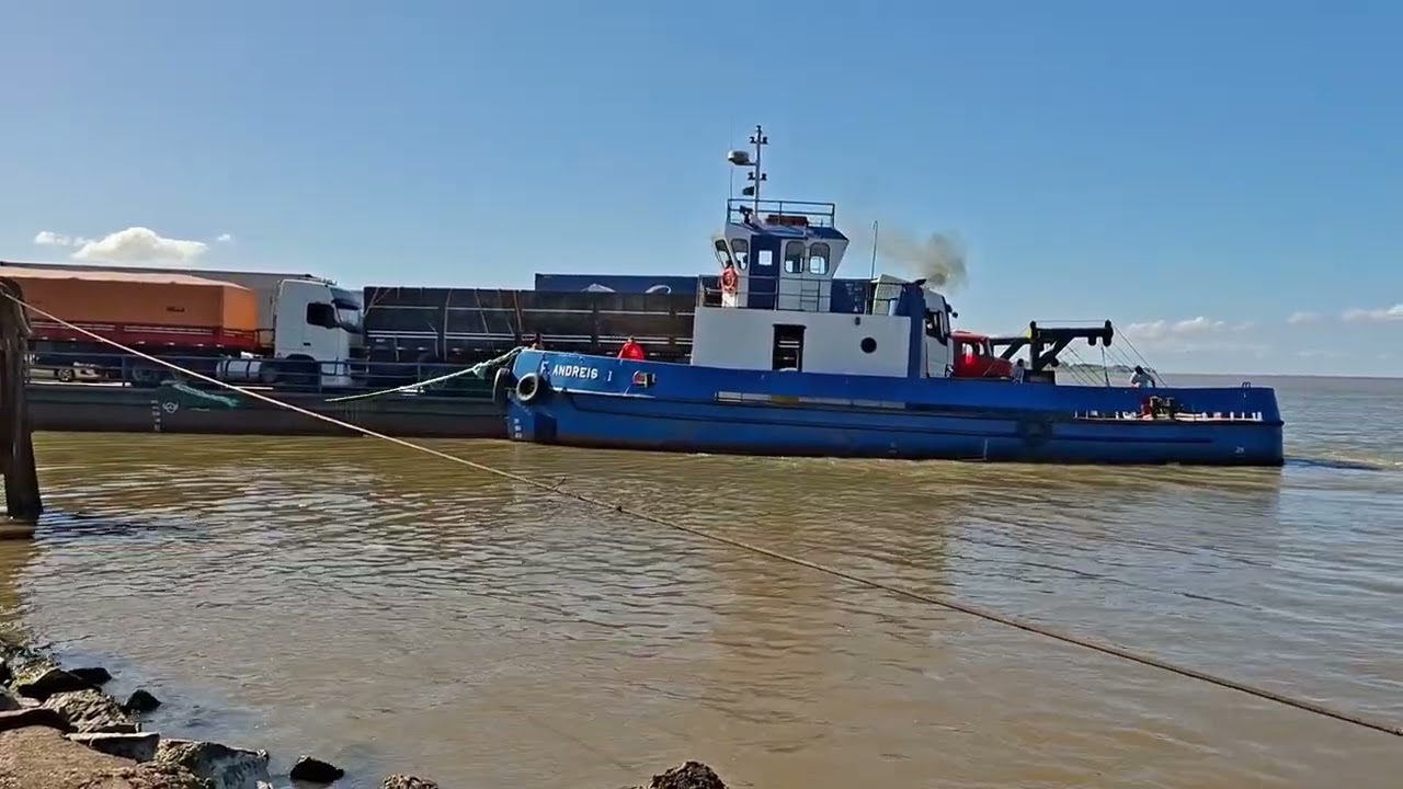 EMBARQUE  FERRIBOAT  RIO GRANDE  -  S. J. DO NORTE RS. T2EP141