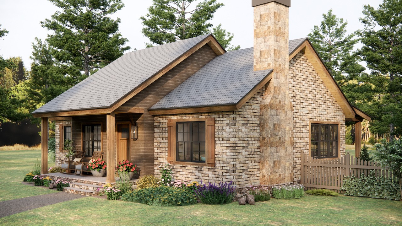 39'x26' (12x8m) Perfect Small House for Retirees | Smart Design, Bright Spaces, (Under 1000 sqft)