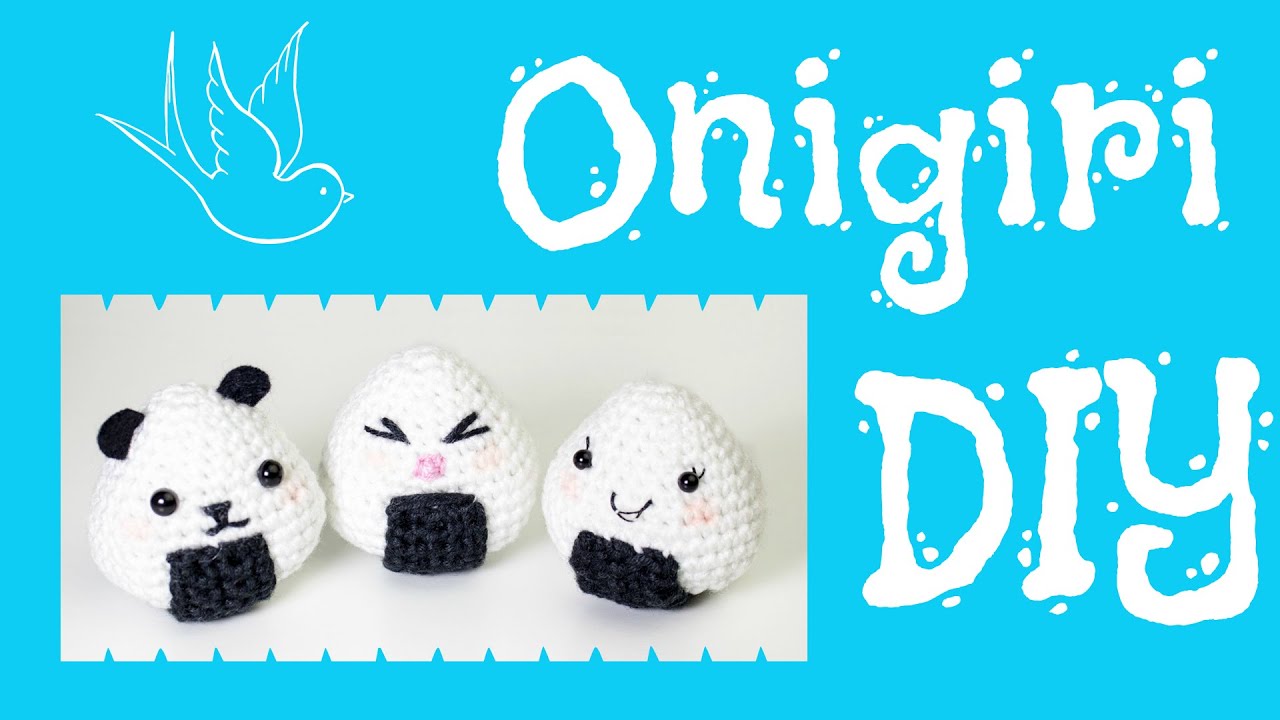Reisbällchen häkeln 🍙 (Onigiri) *Do it Yourself* Amigurumi | Food-Woche by justMiko