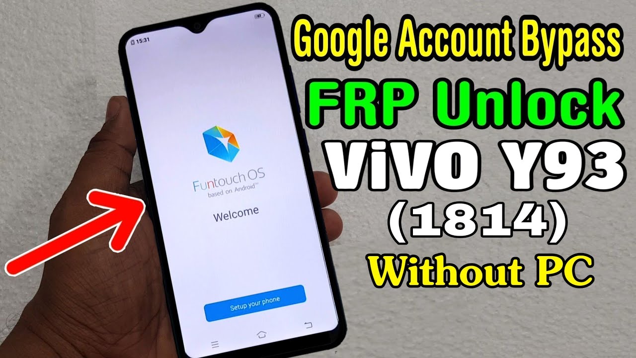 ViVO Y93 (1814) FRP Unlock/ Google Account Bypass (Without PC)