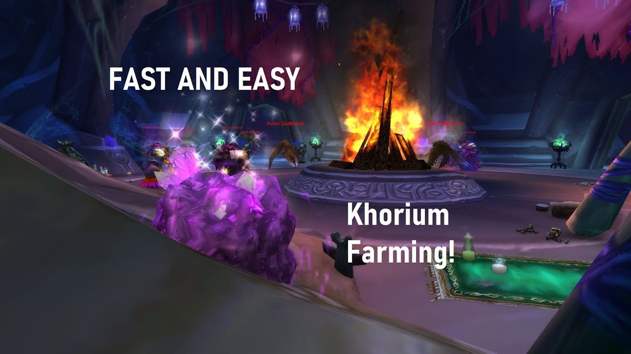 WoW Shadowlands 9.2.5 - Khorium Ore Instance Farming Gold Farm!