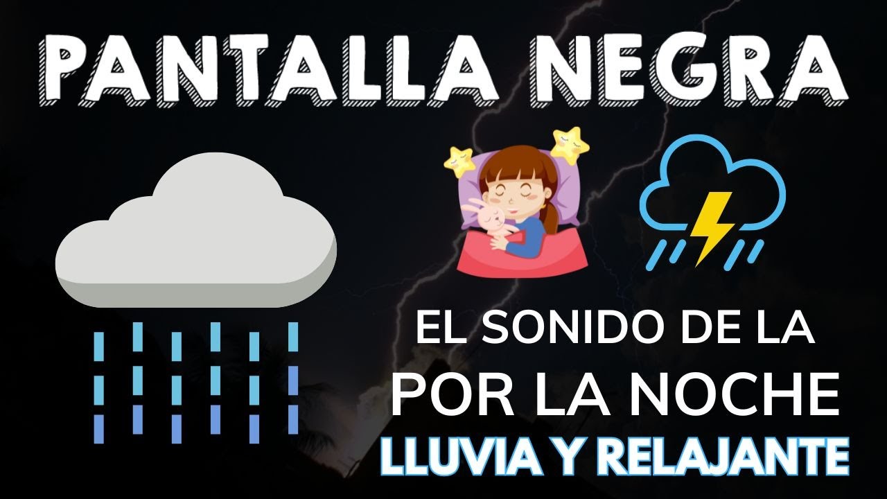 Lluvias Y Truenos Por Toda La Casa Por La Noche⛈️⚡Sueño Instantáneo En 5 Minutos😴PANTALLA NEGRA