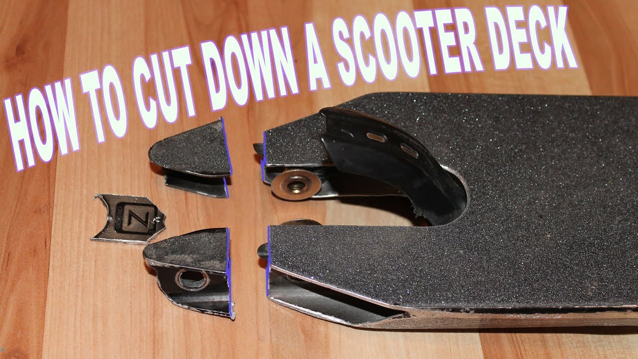 HOW TO CUT DOWN A SCOOTER DECK | ETHIC PANDEMONIUM DECK