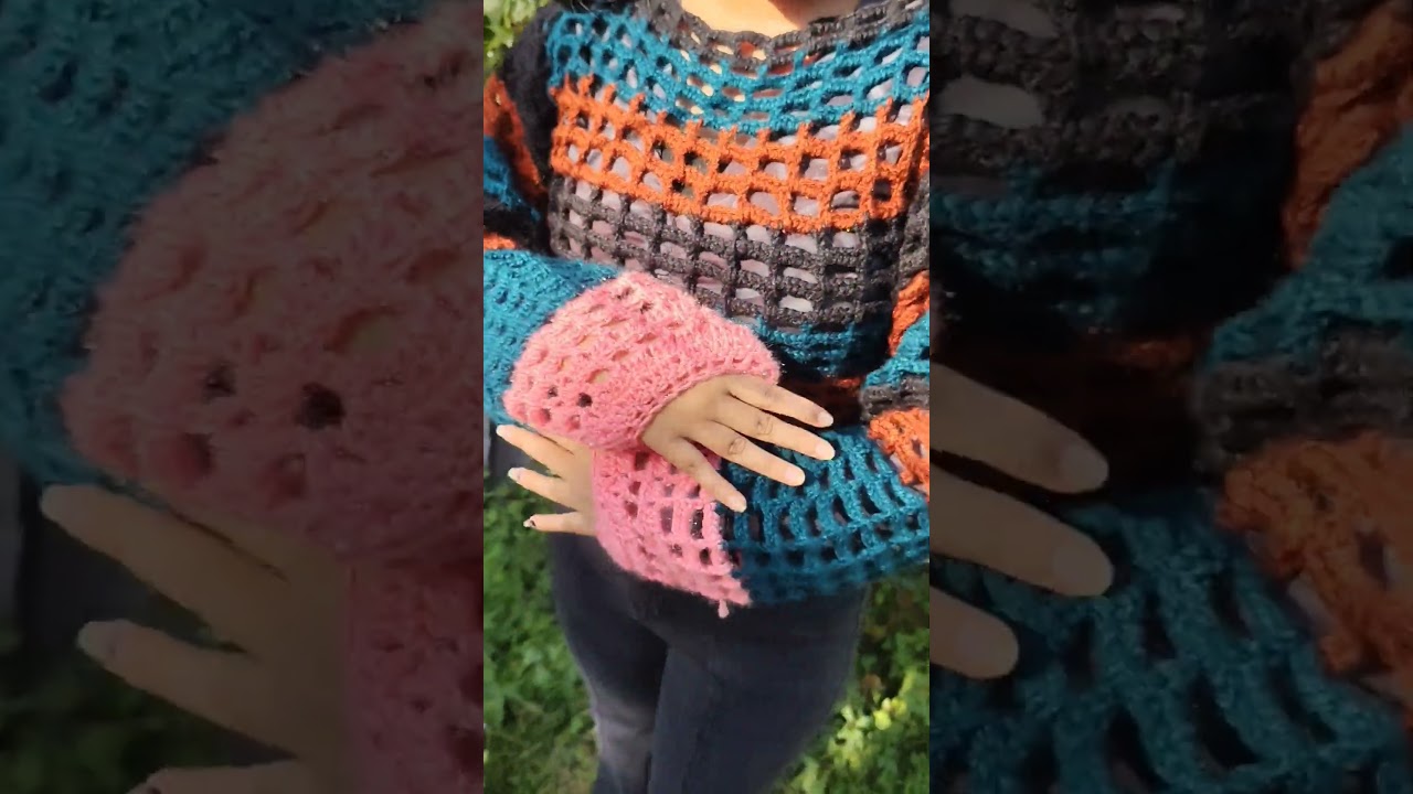 Open Weave Striped Crochet Pattern 💖✨❤️